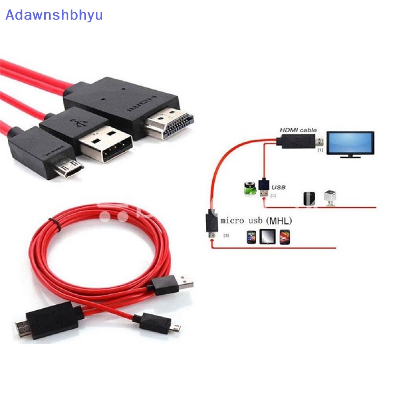 Adhyu Adapter Kabel TV Micro USB To HDMI 1080P HD Untuk Hp Android Samsung ID