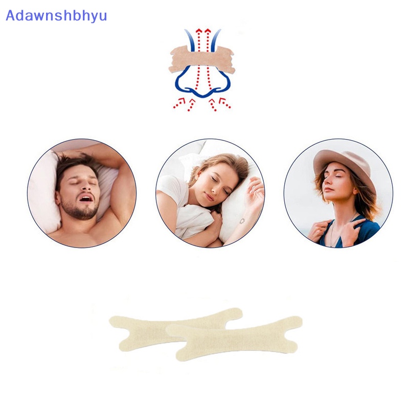 Adhyu 100Pcs Strip Hidung Anti Mendengkur Untuk Cara Membantu Pernafasan Mengurangi Snore Stiker ID