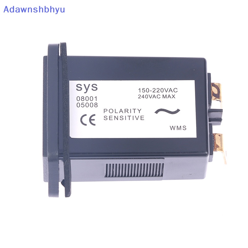 Adhyu 1PC 6digit 220V AC Hour Meter Penghitung Waktu Tersegel Lengkap 12v-36v dc ID