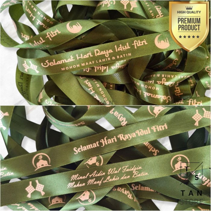 

Bongkar Gudang Wrapping Pita Lebaran Selamat Hari Raya Idul Fitri Eid Mubarak - Random