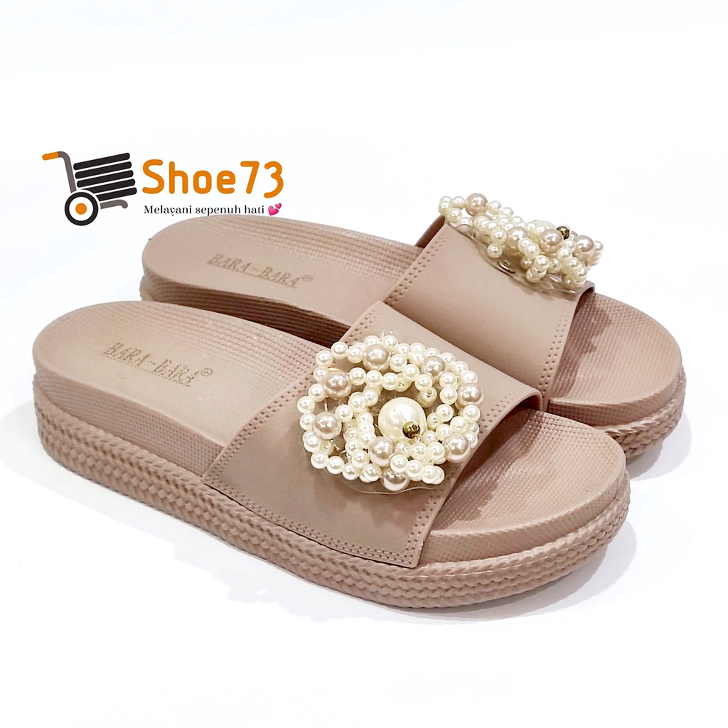 BARA-BARA JSL 895 BK6W SIZE 36-40 ORIGINAL l Sandal Selop pita jelly wanita l Sendal kokop cewek impor