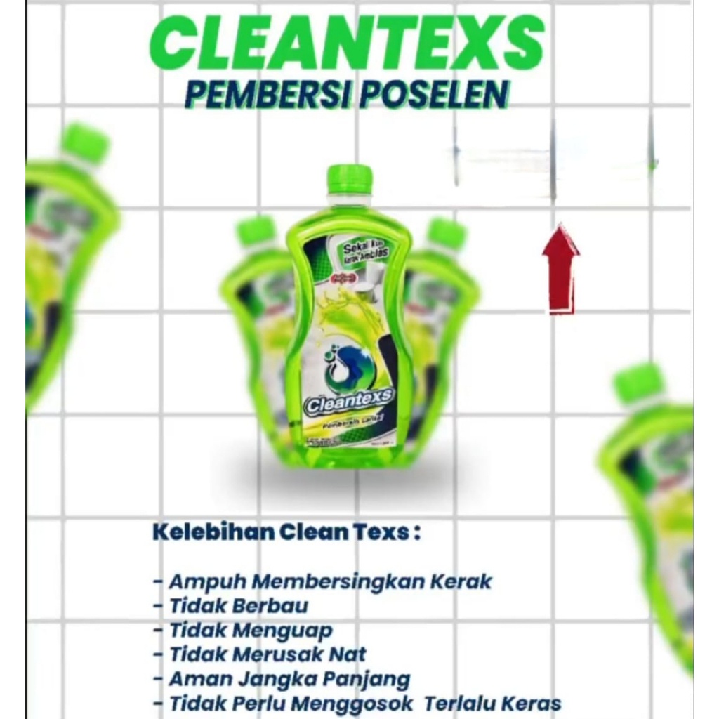 [DGB] CLEANTEXS CLEANTEX PEMBERSIH KERAK LANTAI KAMAR MANDI ANTI KUMAN MEMBANDEL MULTIFUNGSI SERBAGUNA