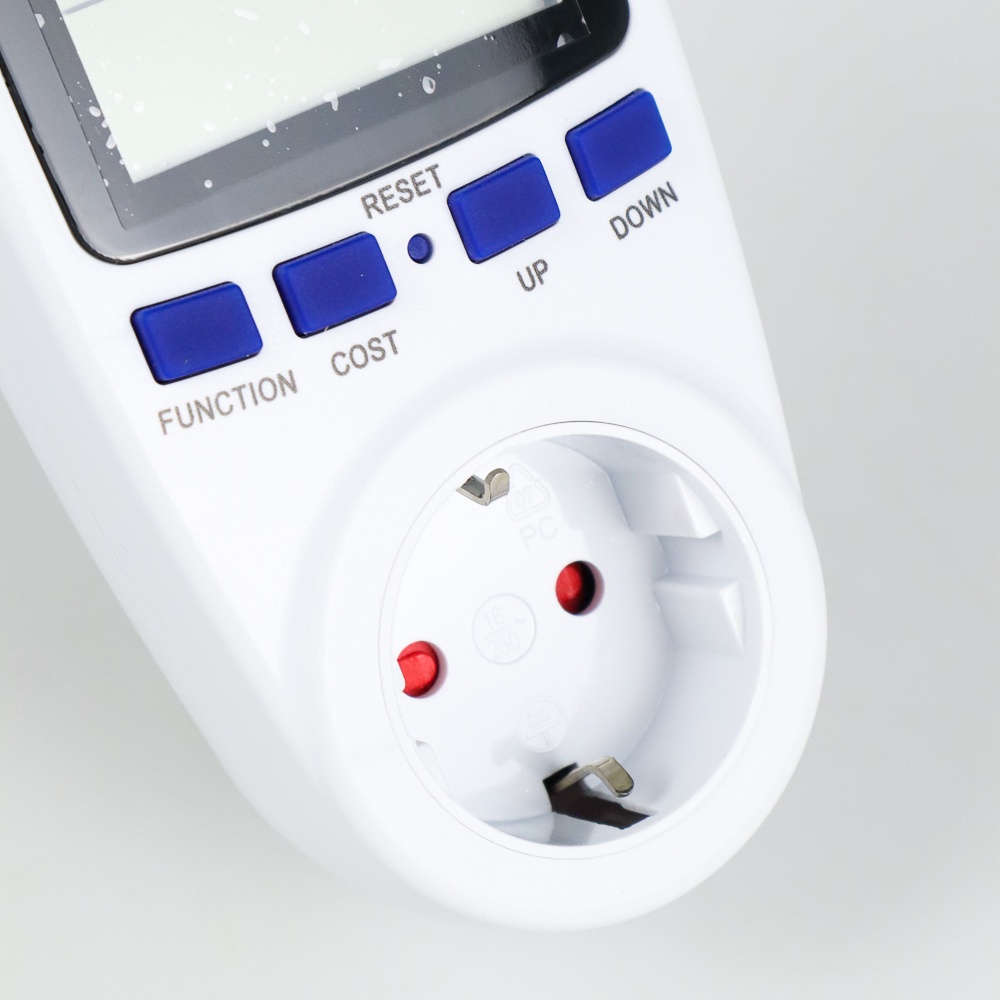 Taffware kWh Meter Pengukur Biaya Listrik Rumah Multifungsi - KWE-PM01 - White