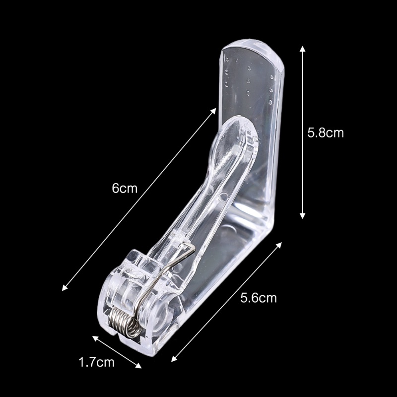 Penjepit Holder Plastik Transparan/Taplak Meja Bela Ponsel Klip Tetap/Holder Penutup Meja Multifungsi/Gesper Tirai Rok Rumah Tangga/Perlengkapan Pesta Prom Pernikahan