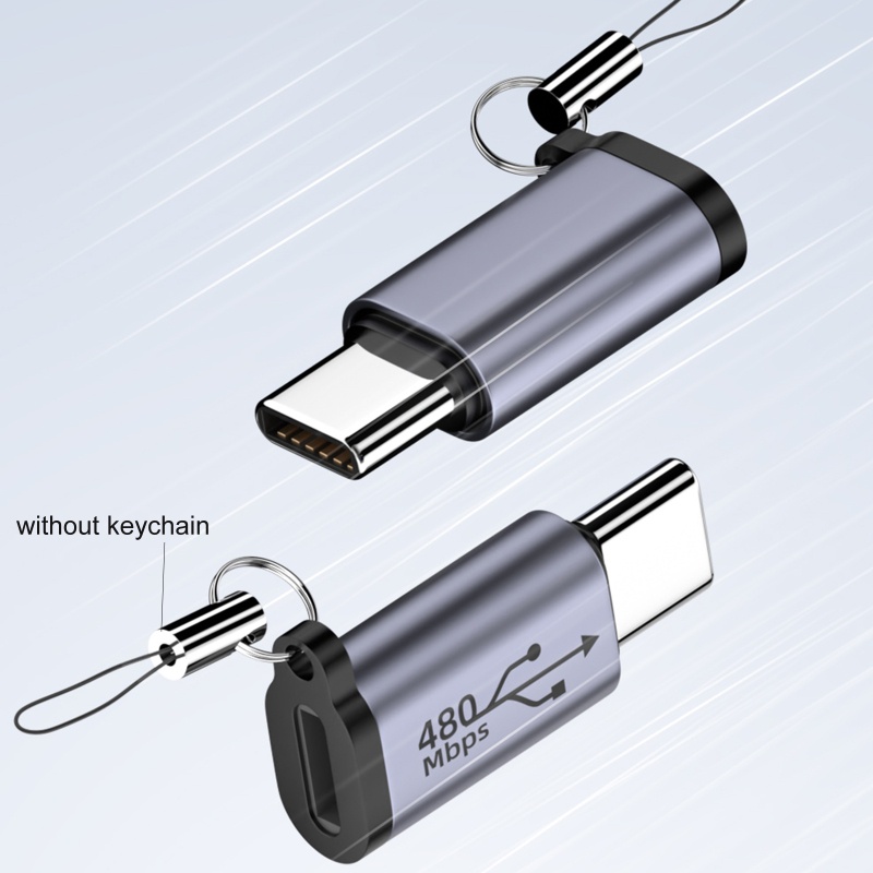 Konektor Konverter BT Micro USB to TypeC Mini USB Support Charge Data Sync 480Mb