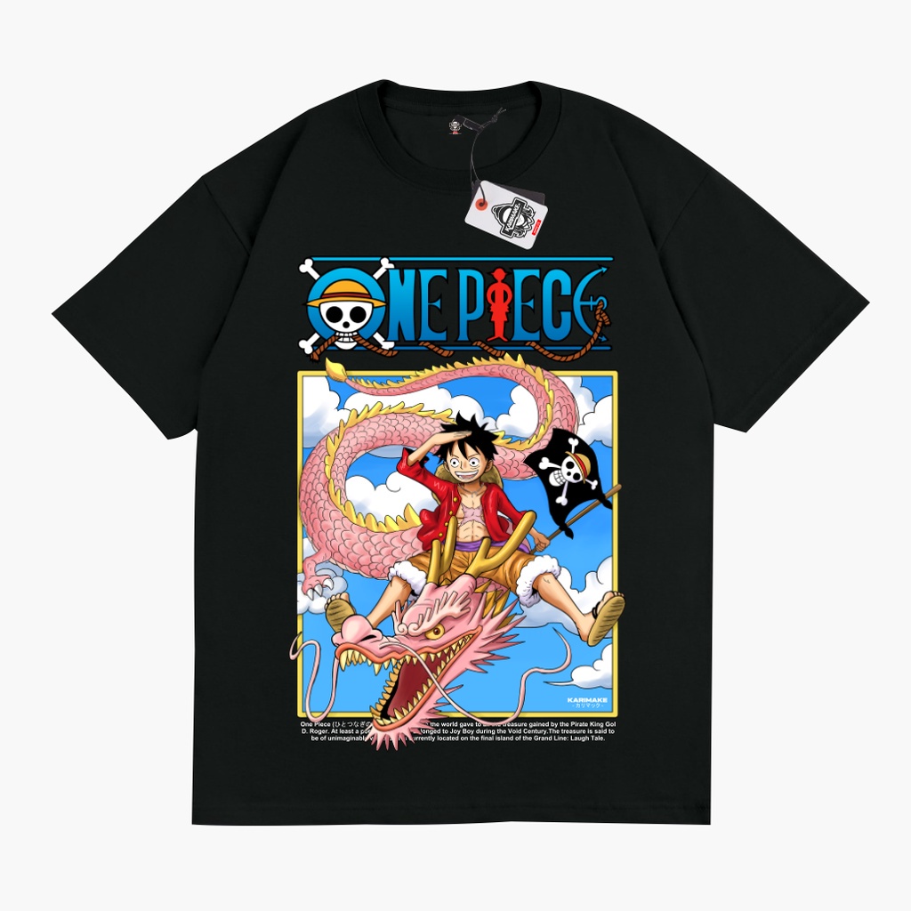 Kaos Tshirt ONE PIECE MONKEY D. LUFFY DRAGON BALL COVER