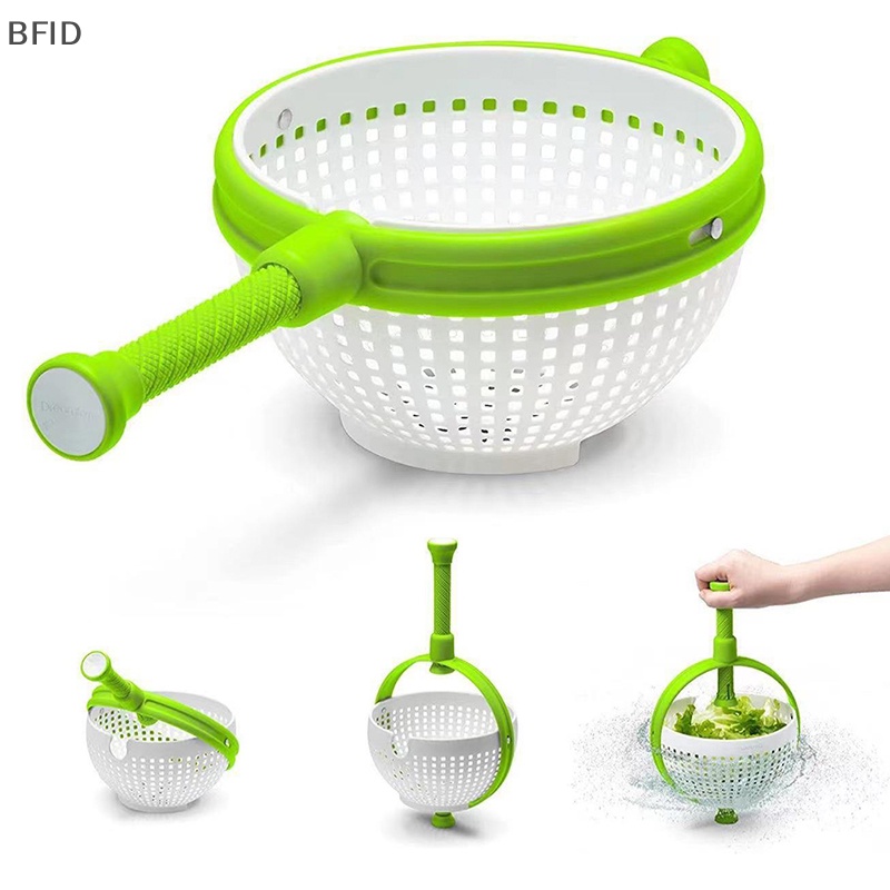 [BFID] Salad Spinner Alat Cuci Sayur Centrifugal Dewatering Drain Basket [ID]