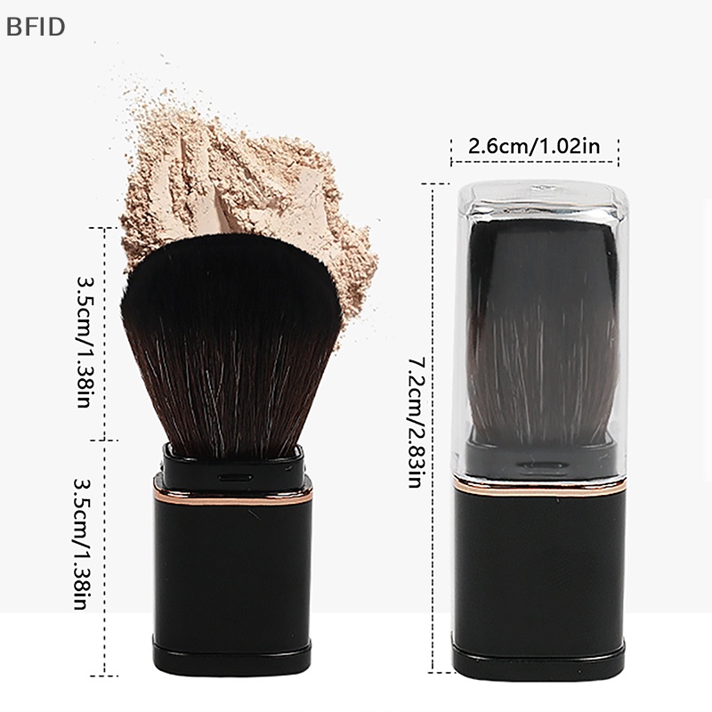 [BFID] Brush Makeup Kosmetik Portable Retractable Mini Blush Foundation Alat Bedak [ID]