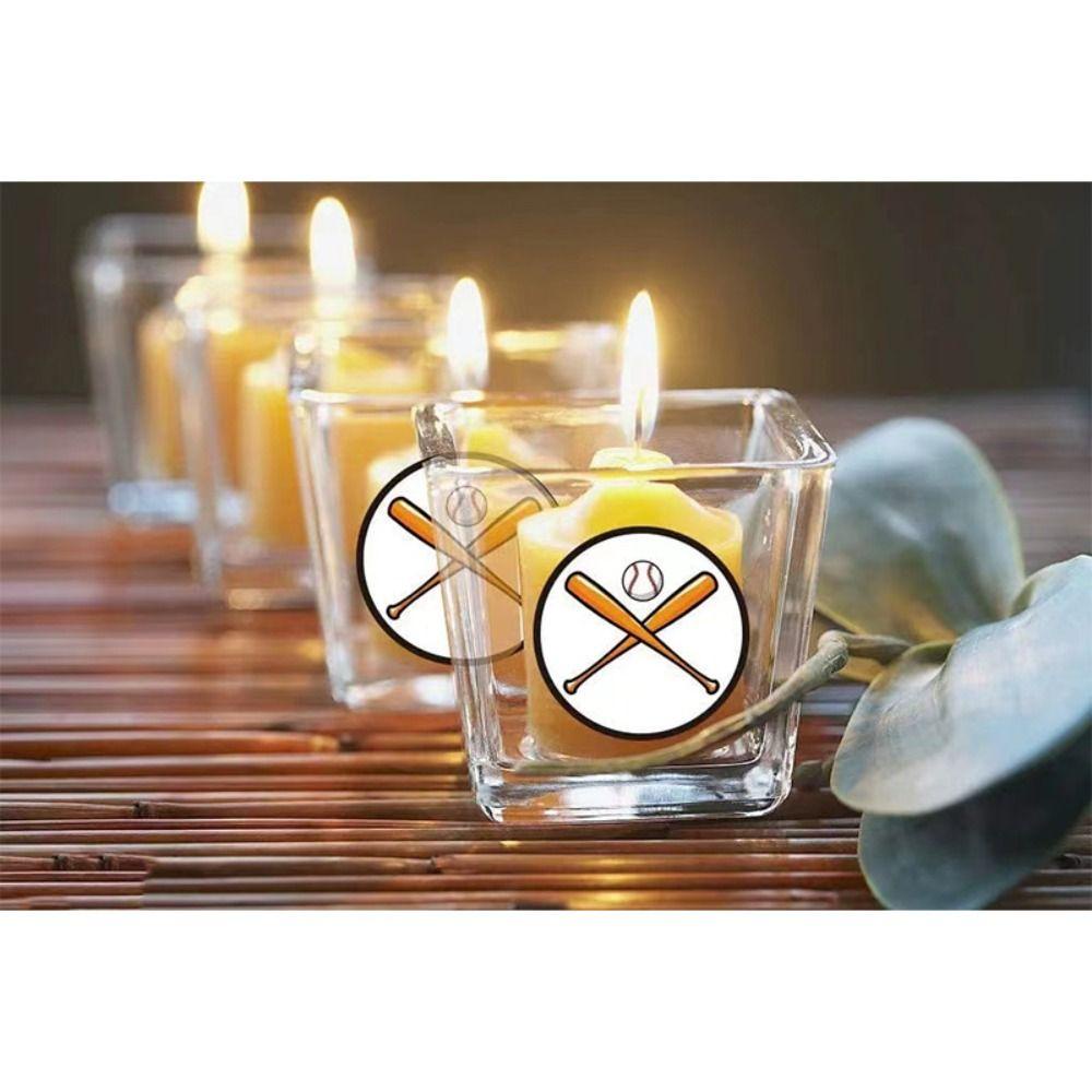 Populer Stiker Perlengkapan Pesta Baseball 1.5 Inch Perekat Diri Untuk DIY