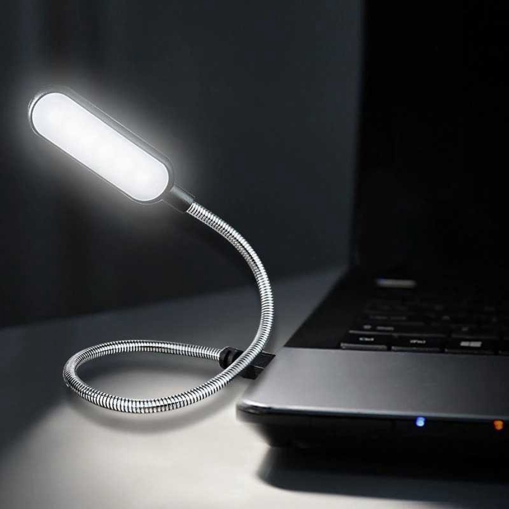 Lampu Baca Mini LED Fleksibel Reading Lamp USB Plug 5V - FM105