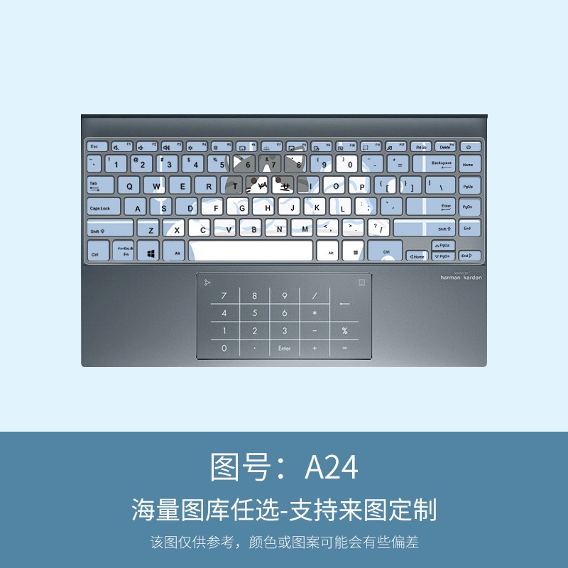 Cover Film Pelindung Keyboard Notebook Kartun Dicat Bunga Untuk Asus Zenbook13 UX325 UM325 UX363J UX363JA UXF3000E U3700E U3700 U3700J 2020sarung Keyboard