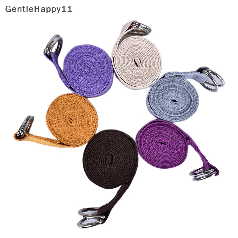 Gentlehappy 1Pc Adjustable Sport Stretch Strap D-Ring Ikat Pinggang Gym Pinggang Kaki Fitness Yoga Belt id