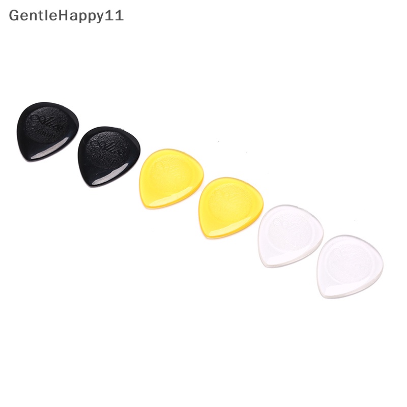 Gentlehappy 6pcs Pick Gitar Tahan Lama Untuk Gitar Elektrik Akustik bass clear plectrum id