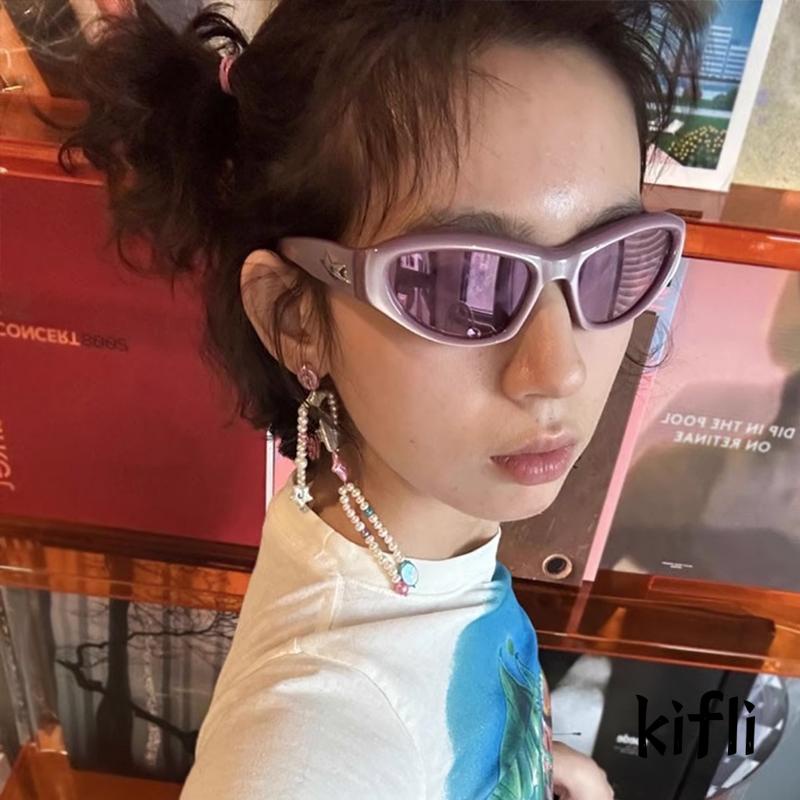 [KD]Y2k Kacamata Gaya Kacamata Hitam Mata Kucing Retro Gadis Sunglasses Kepribadian Modis