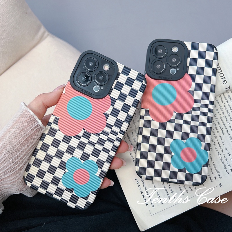 Kompatibel Untuk Iphone14 13 12 11 Pro Max X XR Xs Max7 8 Plus SE 2020warna Warni Bunga Ponsel Case Lembut Penutup Belakang