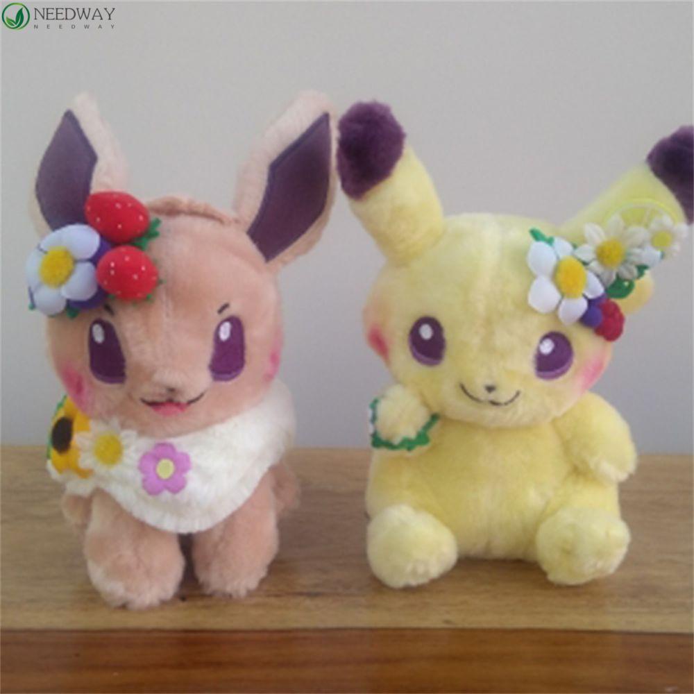 Needway Pokemon Mainan Mewah Koleksi Hadiah Natal Pikachu Mainan Kartun Anime Jepang Paskah Eevee Boneka Mainan