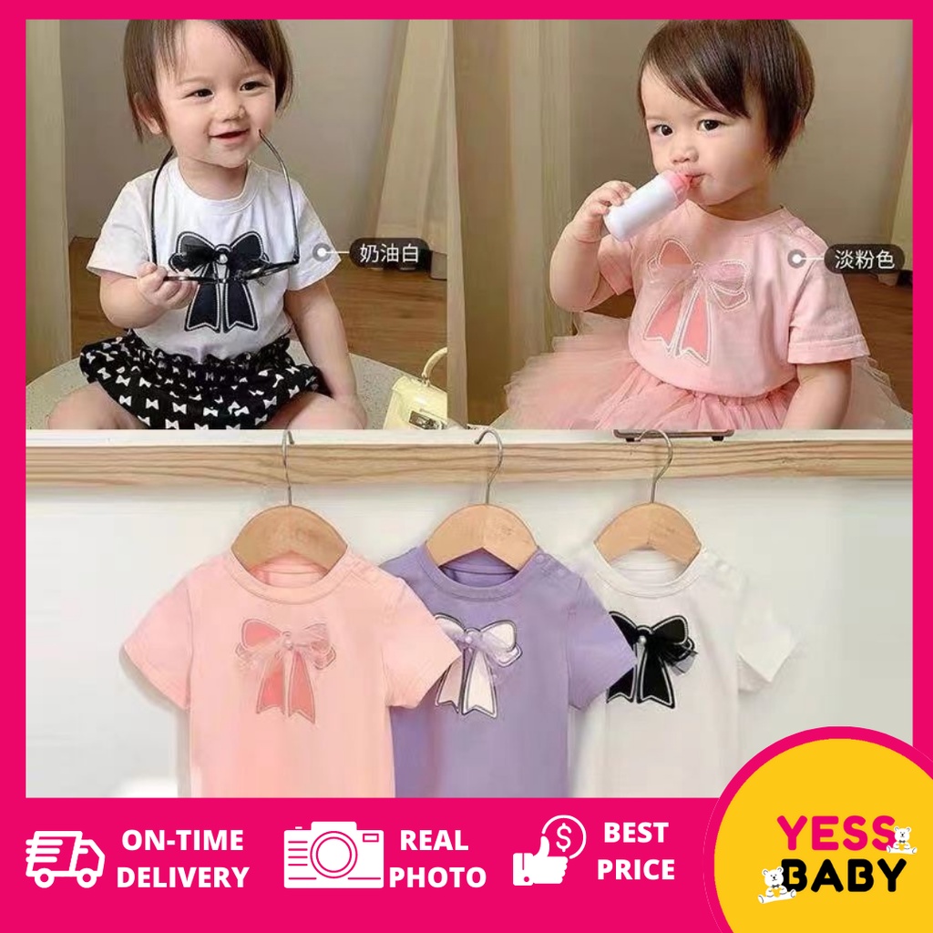 YESSBABY DRESS PITA T-shirt lengan pendek/Kaos anak perempuan Lucu/kaos pesta anak cewek usia 1-9 tahun