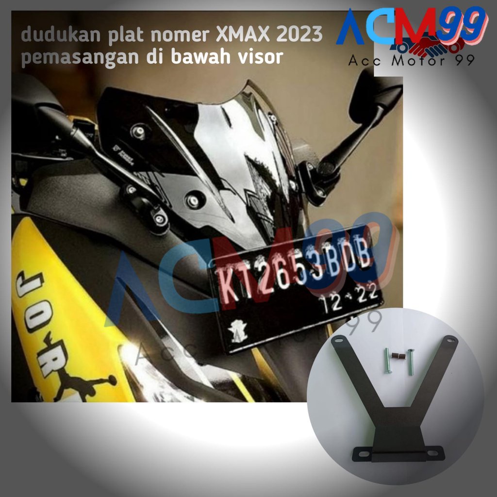 breket dudukan plat nomor NEW XMAX 2023