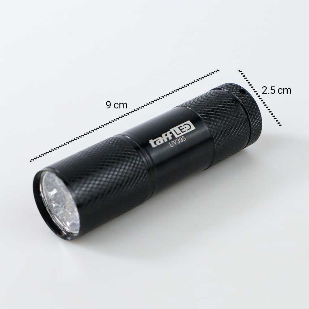 TaffLED Senter LED Mini Ultraviolet UV 400nm 9 LED