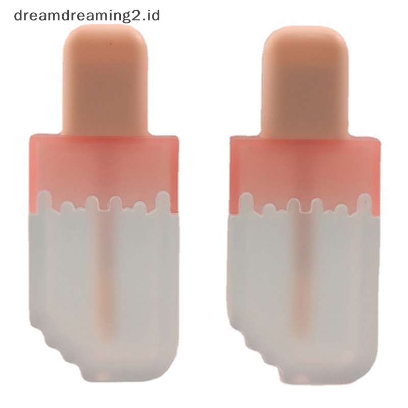 (drea) 5ml Tabung Lip Gloss Kosong Ice Cream Refillable Lip Balm Bottle Wadah DIY //