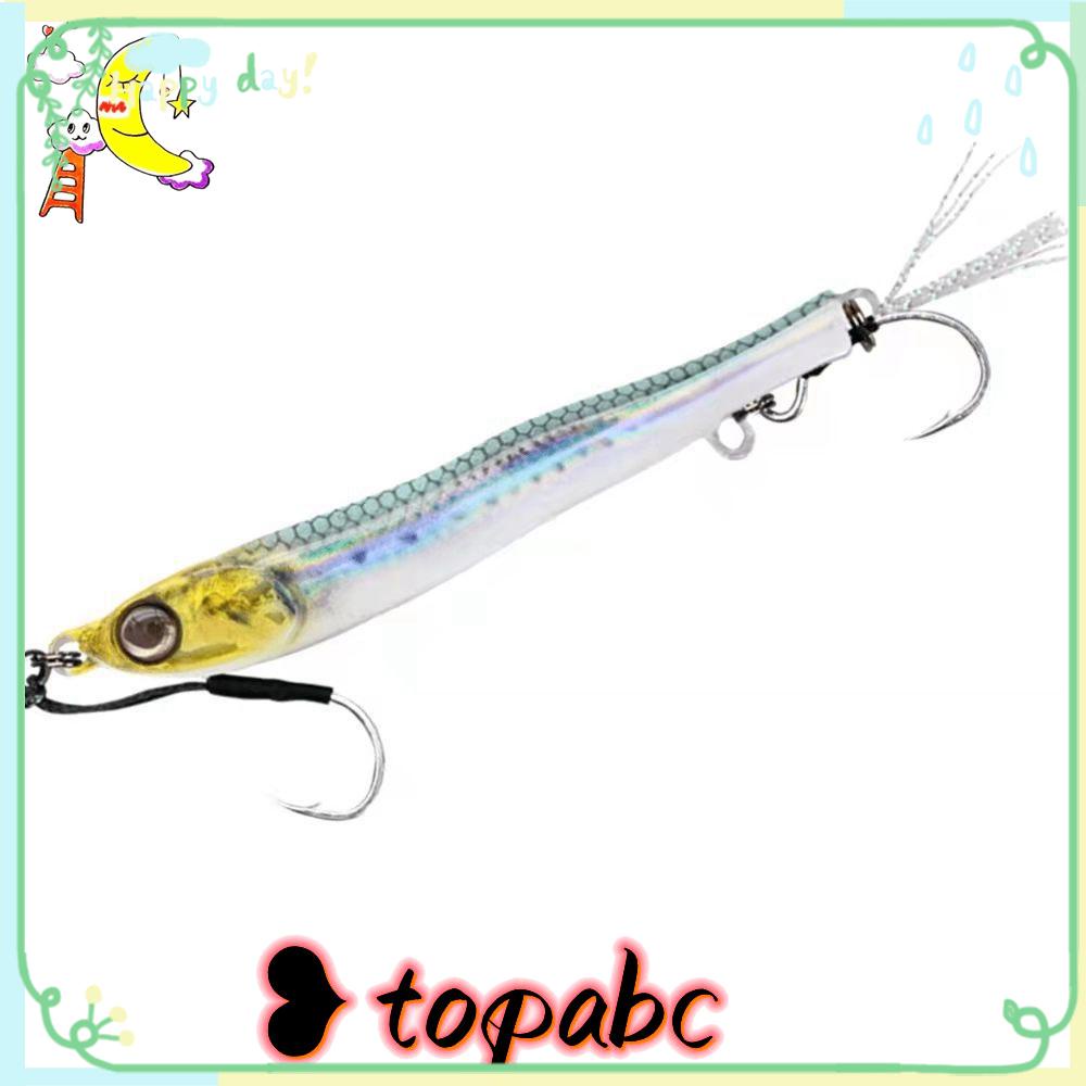 TOP Umpan Pancing Metal Tenggelam Air Asin Spinner Tackle Spoon Metal Getar Putar Treble Hook