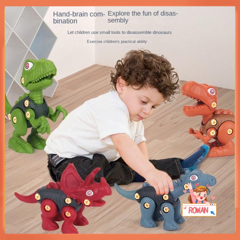 R-FLOWER Mainan Dinosaurus Hadiah Anak Edukasi Dini Plastik Ambil Terpisah