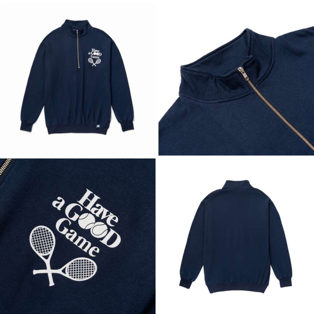 JAVAJONES Quarter Zip Sweatshirt Bjorn - Short Pants - One Set - After Tennis Series | Jaket Pria Wanita