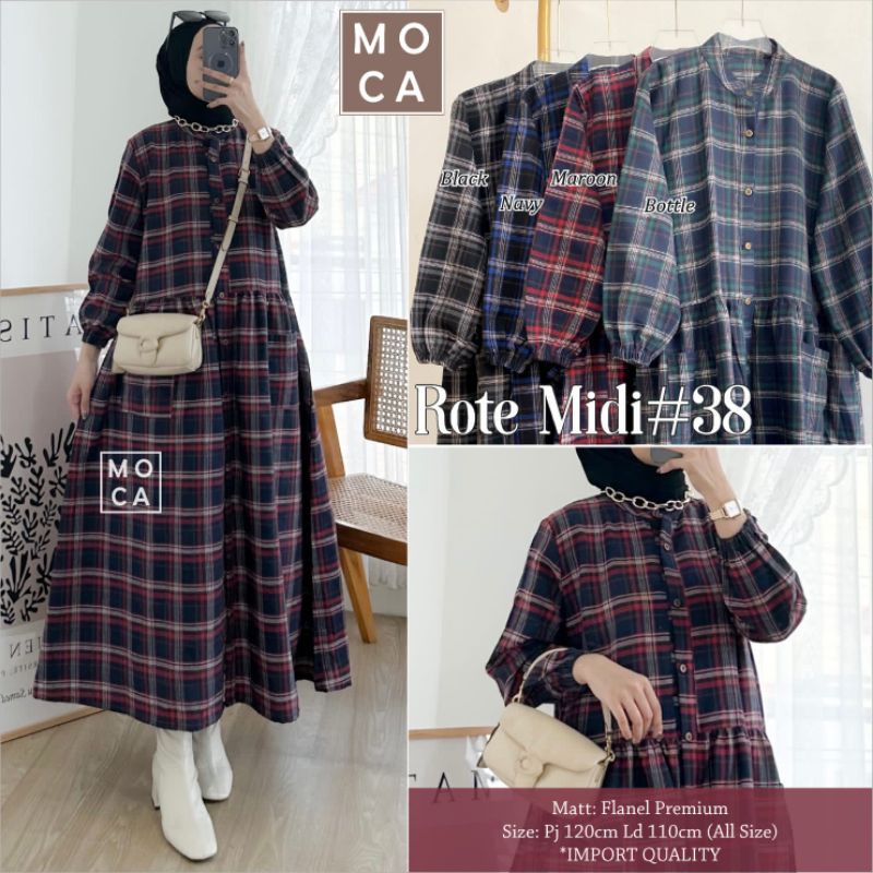 ROTE MIDI #38 Jumbo ORI MOCA | Ld120 Flanel Premium