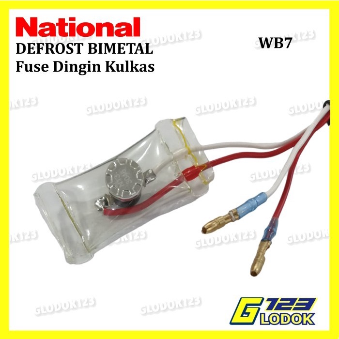 Defrost Bimetal Fuse Dingin Kulkas National Nasional Panasonic 2 Kabel