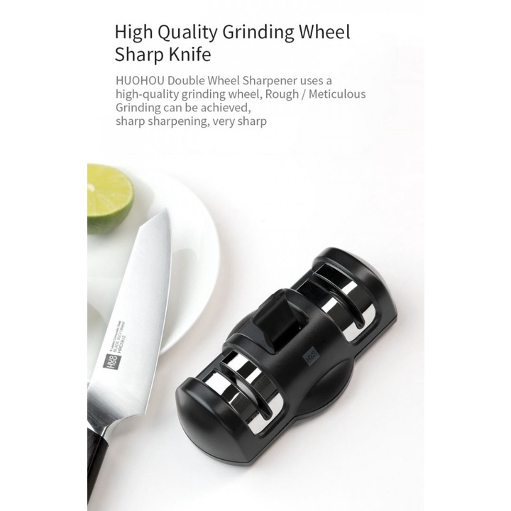 HUOHOU Alat Pengasah Pisau 2 Slot - Knife Sharpener - HU0045