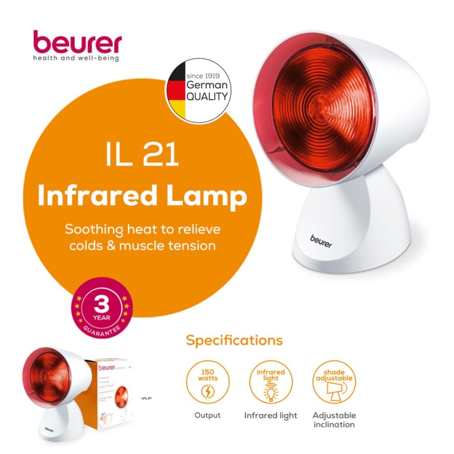 Lampu Terapi Infrared Beurer IL 21 150 Watt / Infrared Lamp Beurer