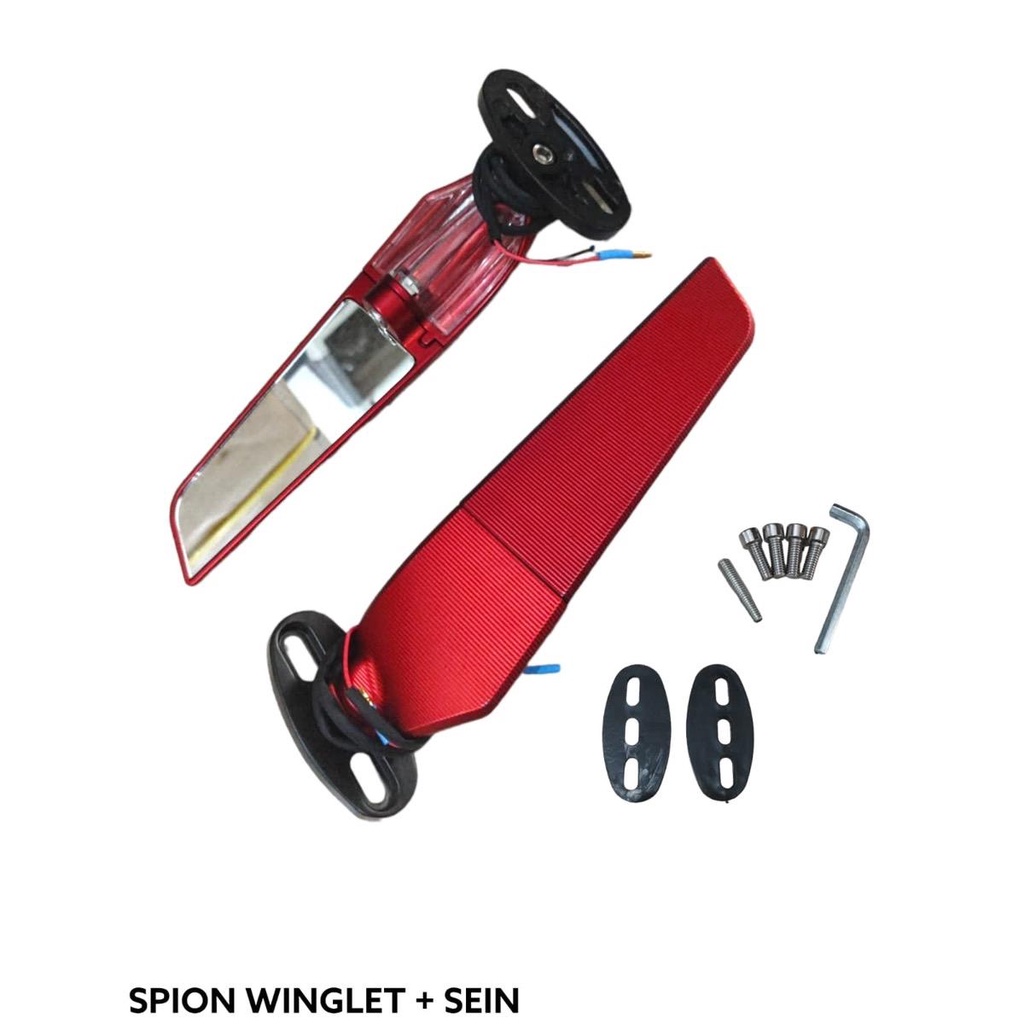 Mvp Gallery - Spion Winglet Plus Lampu Sein Universal Motor Ninja Cbr R25 R15 Gsx Kualitas Terbaik