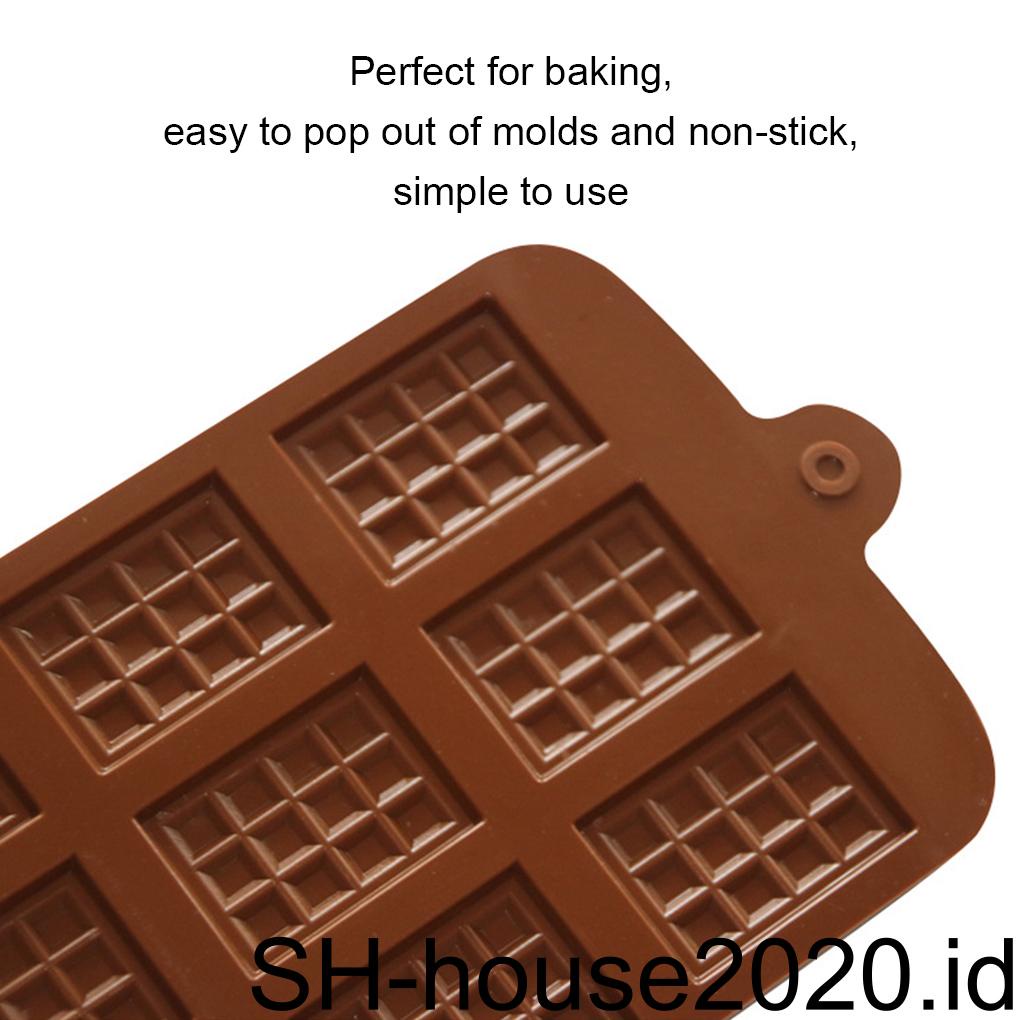 Cetakan Coklat Silikon Tahan Panas Anti Lengket Reusable Mould Baking Tray Restoran Microwave Bakeware Kitchenware