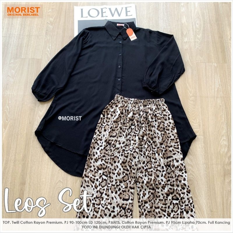LEOS SET Celana ORI MORIST | Ld120 Twill Cotton Rayon Premium