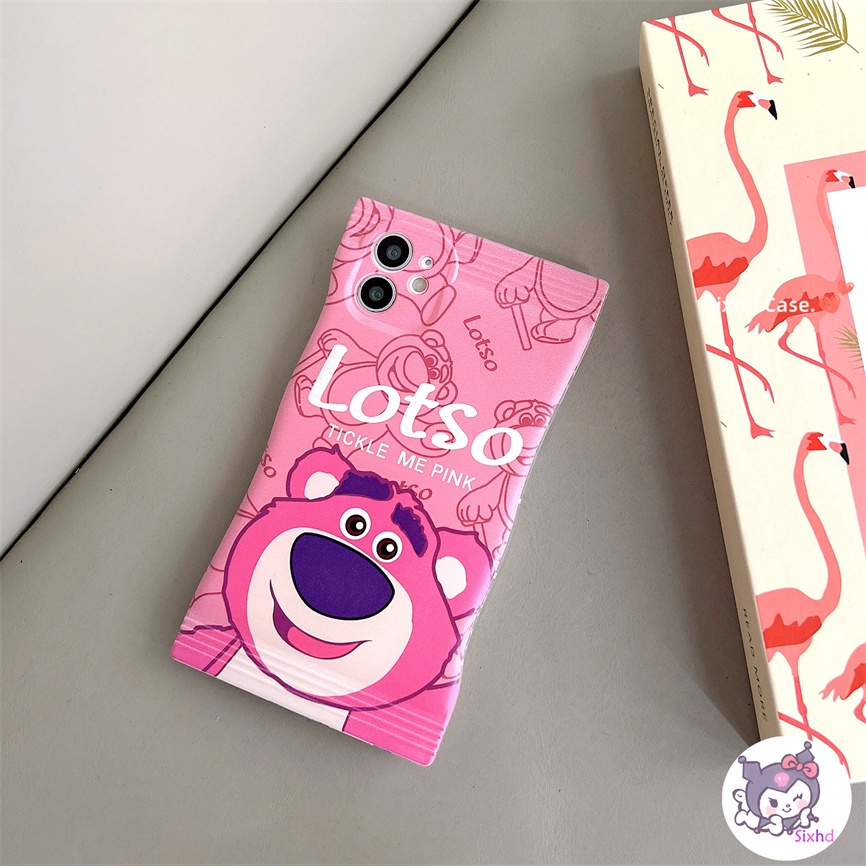 Redmi 12C 10C 10A 10 Note 12 11 11s 10s 10 9 8Pro 9T 9C 9A 9 Xiaomi 12 Lite 11Lite 12T 11T 10T Poco M3 X4Pro Ins Lucu Beruang Merah Couple Snack Bag Telepon Soft Case