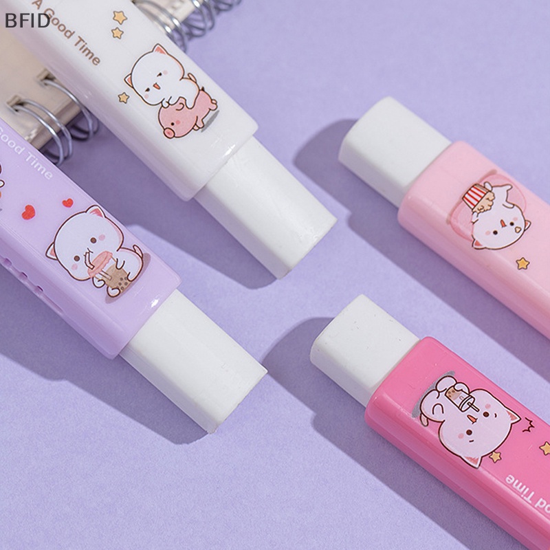 [BFID] Kawaii Desain Push-pull Cat Paw Shaped Cute Erasers Retractable Portable Rubber Eraser Untuk Anak Sekolah Perlengkapan Kantor Hadiah Alat Tulis [ID]