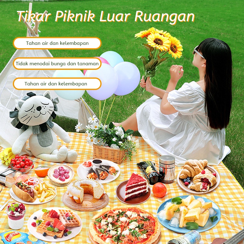 Akane Zora Piknik Tikar Piknik Outdoor TIKAR Piknik TEBAL WATERPROOF Alas 1.5 x 2 m