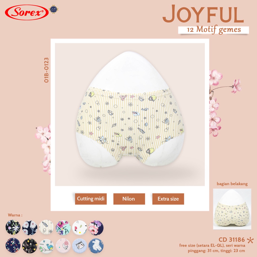 Sorex Celana Dalam Wanita Seamless - CD 31081  31186 - Tanpa Jahitan