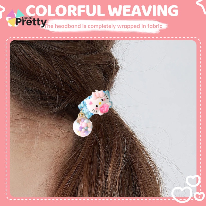 Karet Rambut Cartoon,Sanrio Hair Rope,Ikat rambut berwarna