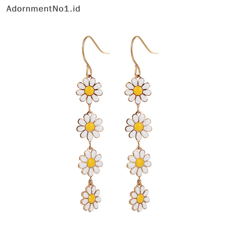 [AdornmentNo1] 1pasang lucu Daisy Colorful liontin anting sederhana kepribadian Fashion anting unik untuk wanita perhiasan pesta hadiah ulang tahun