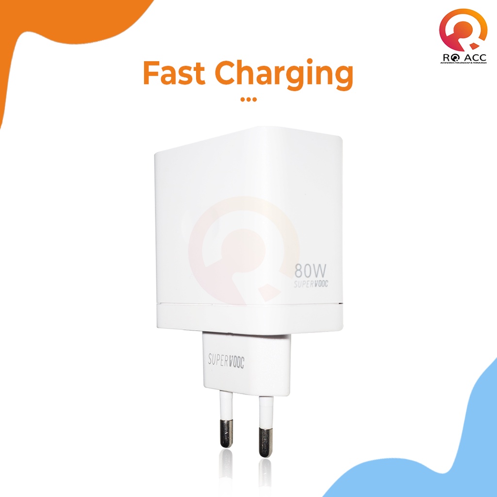 [RO ACC] CHARGER CASAN REALME 80W FAST CHARGING SUPERVOOC TYPE C GAN TECH