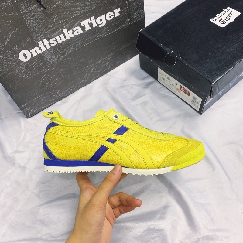 Sepatu Onitsuka Tiger Mexico 66 Street Fighter Chun Li Yellow Free Paperbag