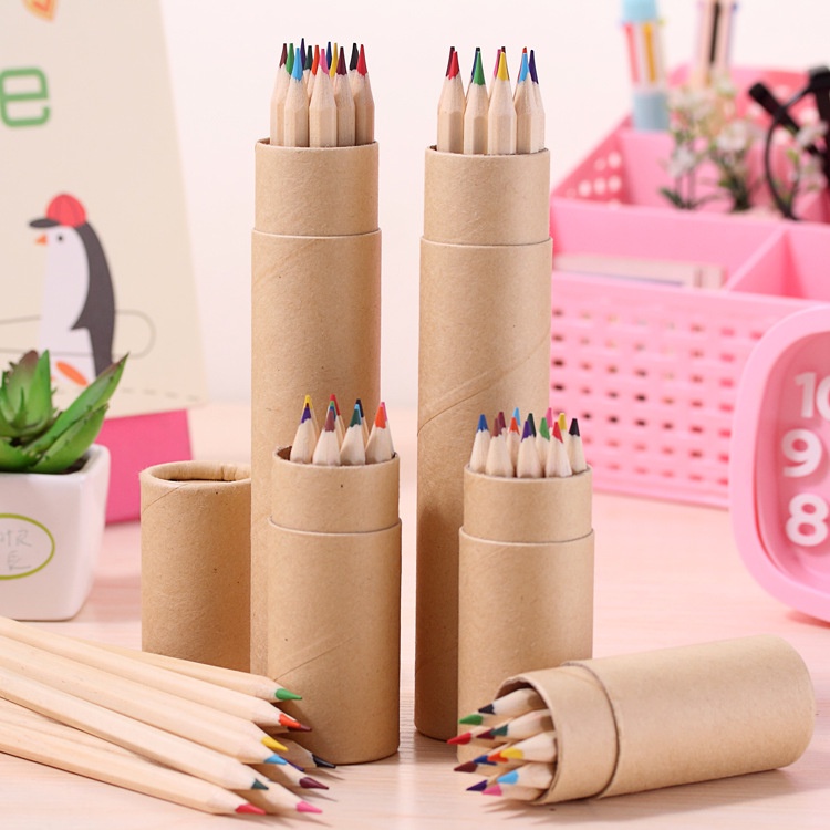 ALAT WARNA MEWARNAI ALAT TULIS ANAK WARNA Color Pen Peraut Dan Pensil Warna Set Long 12 warni Panjang Polos