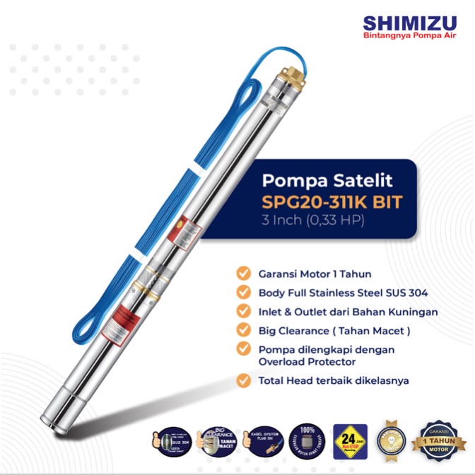 Pompa Air Submersible Shimizu SPG 20-311K BIT