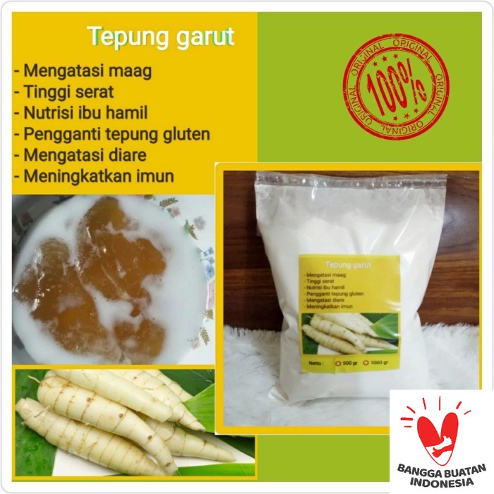 

[ PAKET 2 PCS ] tepung garut 1 kg