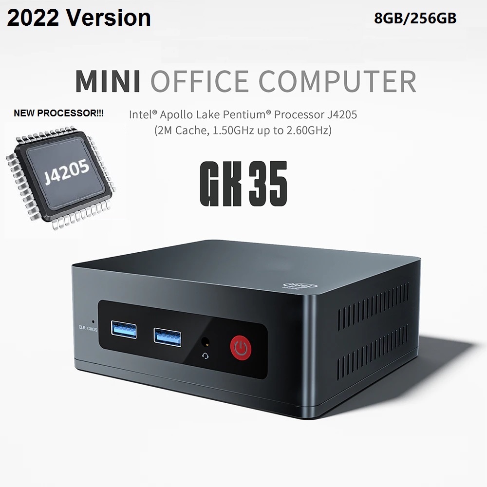 BEELINK GK35 Mini PC - RAM 8GB ROM 256GB - New Intel Apollo Lake J4205