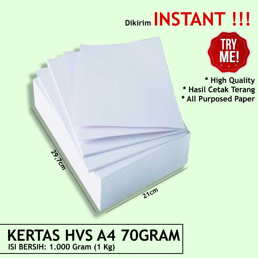 

Kertas A4 70GSM isi 1000gram