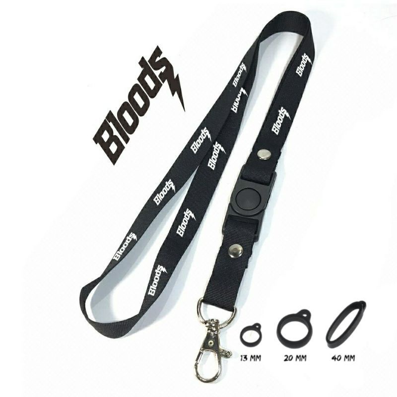 

lanyard BLOODS lanyard DISTRO gantungan kunci name tag id card kartu nama / tali lanyard gantungan leher vans fullprint