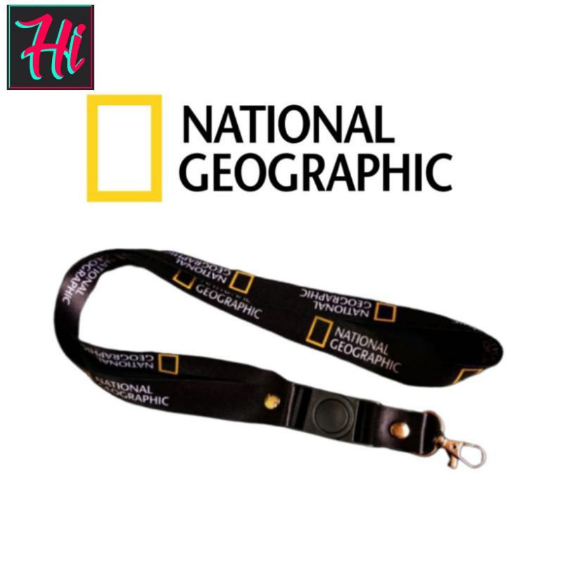 

lanyard NATIONAL GEOGRAPHIC tali lanyard DISTRO gantungan kunci name tag id card kartu nama / tali lanyard gantungan leher fullprint