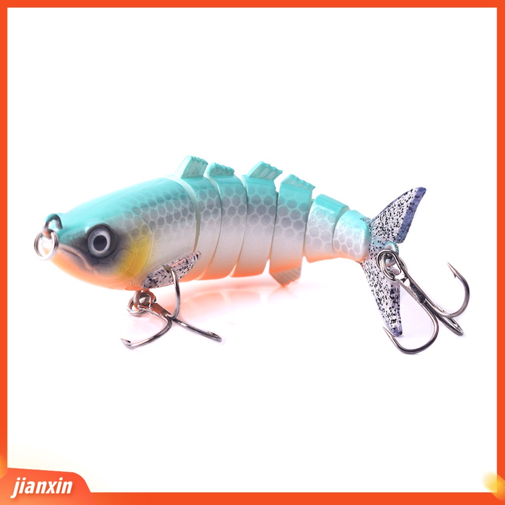 (In Stock) 11cm /25.5g Umpan Pancing Simulasi Tinggi Kait Tajam 3D Mata Tenggelam Umpan Banyak Segmen Wobbler Swimbait Untuk Outdoor